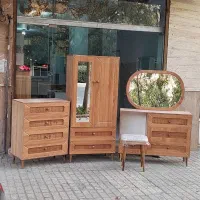 کمد و دراور و میز آرایش حصیری پایه و دستگیره چوبی|جاکفشی، کمد، دراور|مشهد, یاس|دیوار