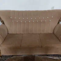 فروش مبل هفت نفره به همراه عسلی تمام چوب