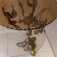 لوستر ۸شاخه برنزی کارشرکتی  به همراه میز فرشته|لوستر و چراغ آویز|پرند, فاز ۵|دیوار