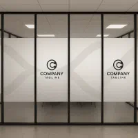 مشجر غیر قابل دید مات کن شیشه و استیکر