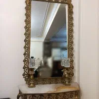 آیینه شمعدان برنجی