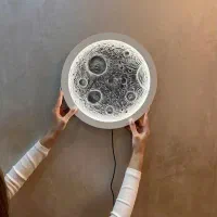 دیوارکوب ماه|تابلو، نقاشی، عکس|رشت, جهاد|دیوار