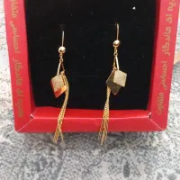 گوشواره ژوپینگ  آبکاری طلا اصل کاملا نونو|بدلیجات|قم, سرحوض|دیوار