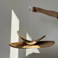 لوستر مکرومه،رافیا و کنف     تولیدی لایرا لایت