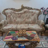 (مبل سلطنتی در حد نو )با تخفیف ویژه  درجه یک|مبلمان خانگی و میز عسلی|آستانه اشرفیه, |دیوار