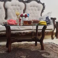 مبلمان ۷ نفره  ناهار خوری شش نفری شیشه ای