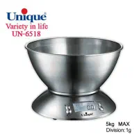 ترازو آشپزخانه ای تخت و کاسه دار یونیک اصل