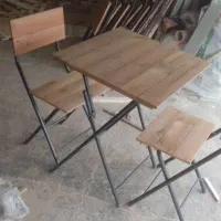 میز بالکنی تاشو فلزچوب
