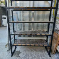 رگال لباس ۵ طبقه جنس خوب|کتابخانه، شلف، قفسه‌های دیواری|نیشابور, فردوس شمالی|دیوار