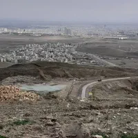 زمین بام شهر قزوین ۵۰۰متر بالای شهرک عظیمیه ویوشهر|فروش زمین و ملک کلنگی|قزوین, |دیوار
