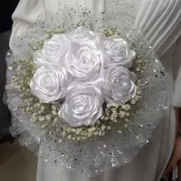 گل ربانی برای ولنتاین دستگل عروس