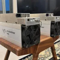 دو دستگاه ماینر M50 124th سند دار و استابلایزر برق