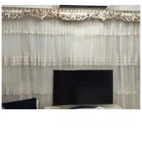 پرده پذیرایی با کتیبه فقط یک تومن