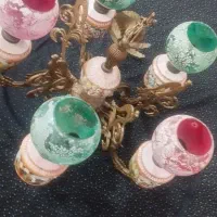 لوستر عتیقه قدیمی ک از برنج هست کاملا سالم