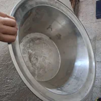 لگن استیل بزرگ