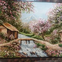 تابلو فرش چله ابریشم|تابلو فرش|اصفهان, چرخاب|دیوار