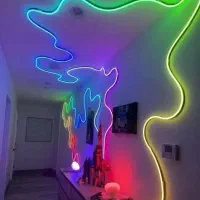 ریسه نئون فلکسی فول کالر ۵ متری|ریسه و چراغ تزئینی|مشهد, الهیه|دیوار