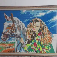 تابلو کوبلن ۱۲۰در ۱۲۰ خوش نقش بافق