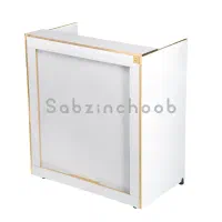 پشت شیشه وسط میله ساده ودوبل مناسب دکور