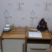 دوعددعسلی با تشک|تخت و سرویس خواب|کرج, باغستان|دیوار