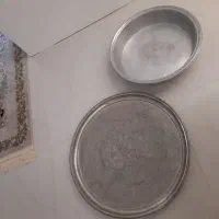 سینی مس به همراه تشت روحی بزرگ|ظروف پخت‌وپز|مشهد, آزادشهر|دیوار
