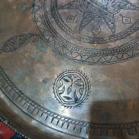 مجمع مسی یا باقلوا خوری قدیمی|کلکسیون اشیاء عتیقه|همدان, |دیوار