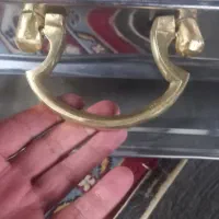 منقل بزرگ استیل دسته پایه برنج|کلکسیون اشیاء عتیقه|دورود, |دیوار