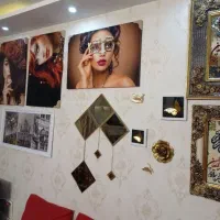 اینه لوزی و پروانه قاب دار کار تمیز|آینه|مشهد, سرافرازان|دیوار