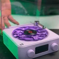 اسپیکر شارژی بلوتوثی گرامافونی RGB