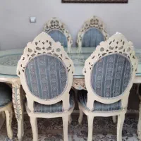 مبلمان فرهی ۹ نفره با میز ناهار خوری ۸ نفره|مبلمان خانگی و میز عسلی|تهران, شهرآرا|دیوار