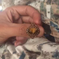 انگشتر چشم ببر اصل نقره عطیقه|جواهرات|بهبهان, |دیوار