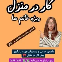 استخدام بانوان جویای کار در منزل