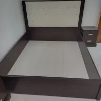 تخت خواب دونفره با تشک و اینه کنسول