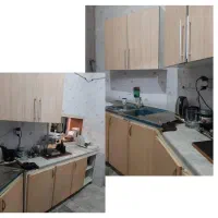 کابینت فلزی باسینک دو قلو و شیر آلات