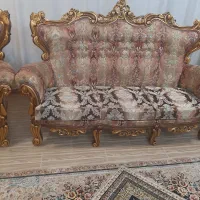 مبل سلطنتی ۱۰نفره همراه با ساعت ایستاده|مبلمان خانگی و میز عسلی|سقز, |دیوار