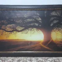 تابلو غروب پاییزی