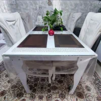 میز ناهار خوری۶نفره|میز و صندلی غذاخوری|محمدیه-قزوین, |دیوار