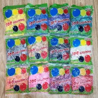 بادکنک های تک رنگ و جور ۱۰۰ عددی