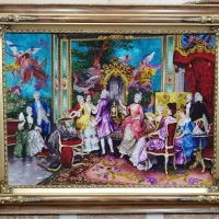 تابلوفرش با مصالح درجه ۱ و ابریشم طبیعی اصل