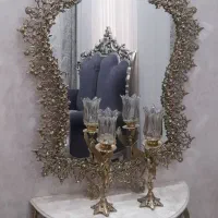 آینه شمعدان برنز