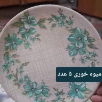 بشقاب چینی گل میخک ۳ تا و ۷ تا ۲۱و۲۳|ظروف سرو و پذیرایی|تهران, آذری|دیوار