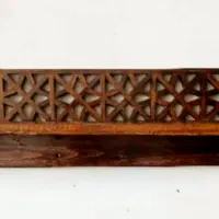 شلف چوب دیواری ۸ستاره گره چینی شده