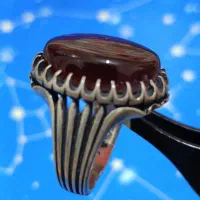 انگشتر نقره با عقیق سرخ و سبز یمنی|جواهرات|تبریز, |دیوار