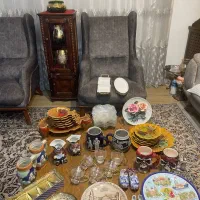 ظروف پذیرایی شمعدان گلدان دکوری آنتیک قدیمی عتیقه