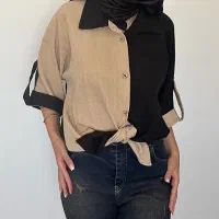 شومیز ترکیبی دو رنگ|لباس|رضوانشهر, |دیوار