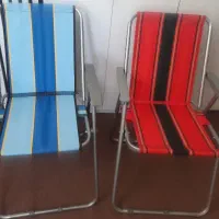 یک جفت صندلی تاشو نو