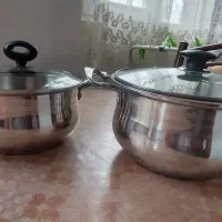 دو عدد قابلمه استیل اصل