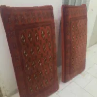 یک جفت پشتی ترکمن دستباف در حد نو