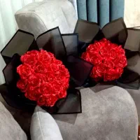 دسته گل و باکس گل ربانی|گل مصنوعی|کرمان, |دیوار