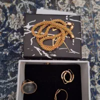 گردنی دورنگ ایتالیایی شیک هنوز|جواهرات|چنگ الماسی, |دیوار